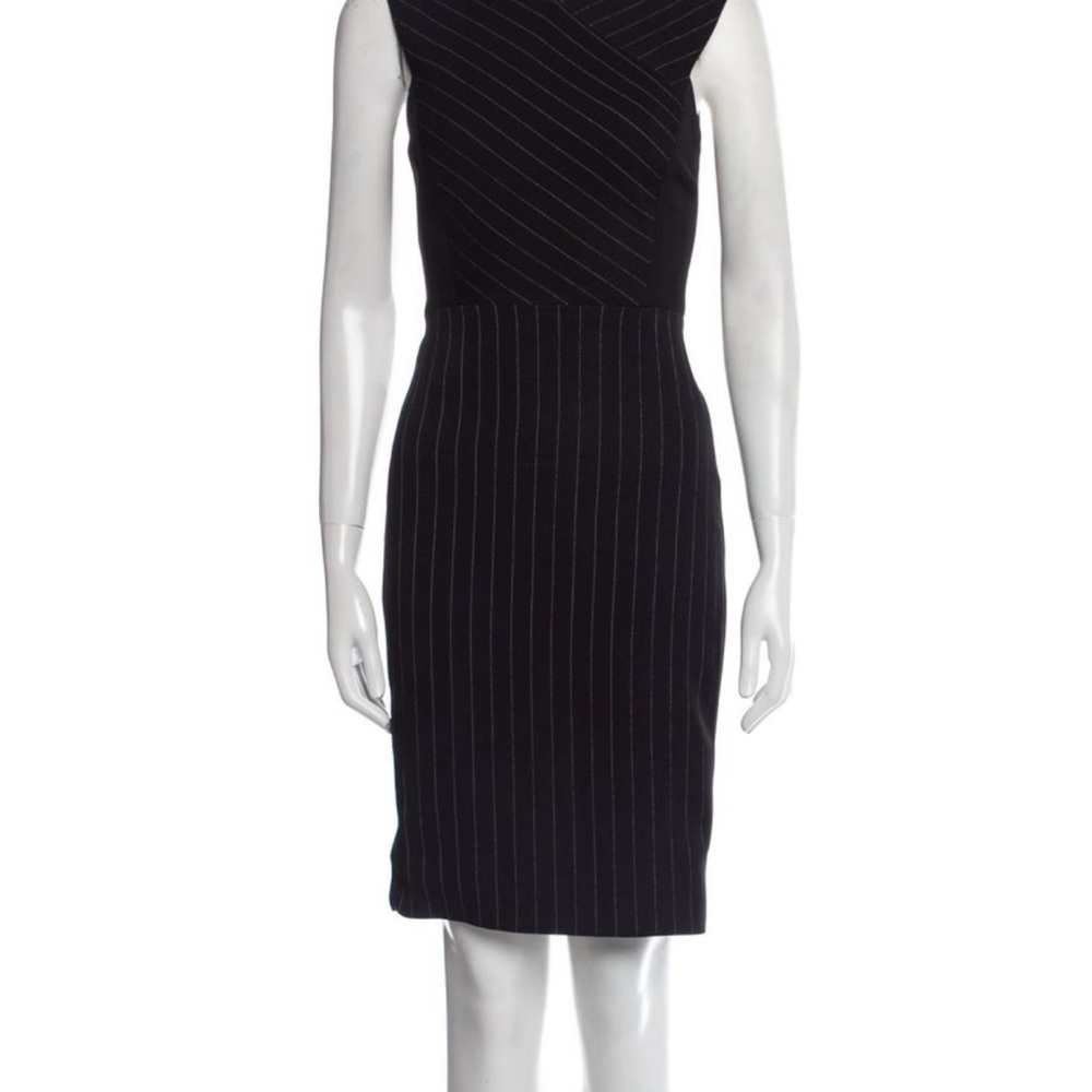Jason Wu Black Pinstripe Sheath Dress